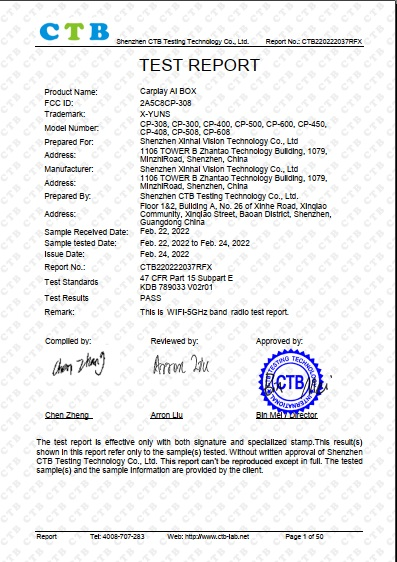 Certifications